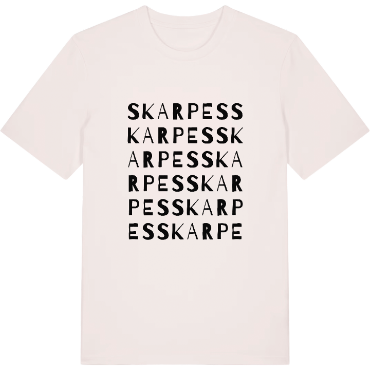Skarpes ordlek t-shirt – t-shirt från PinShirt