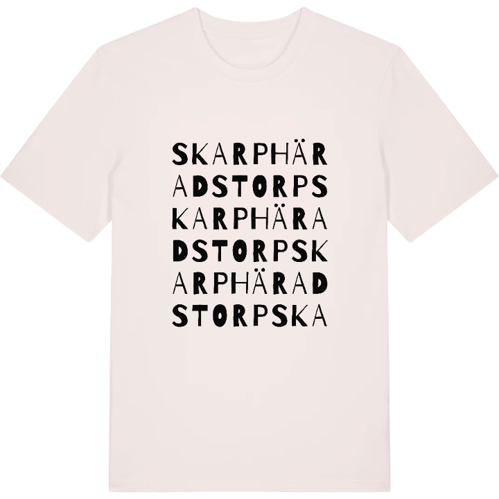 Skarphäradstorp ordlek t-shirt – t-shirt från PinShirt