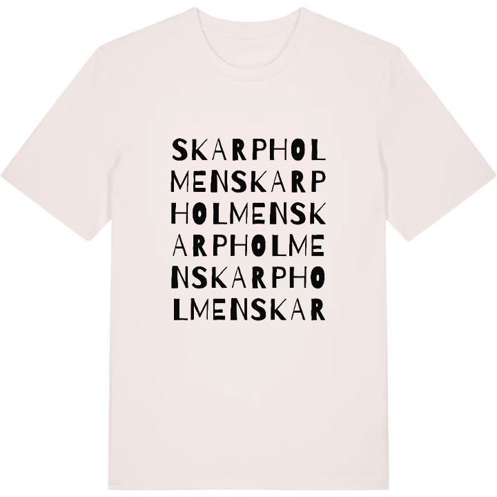 Skarpholmen ordlek t-shirt – t-shirt från PinShirt