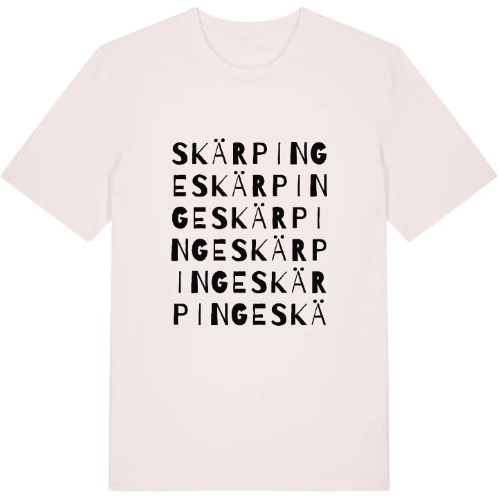 Skärpinge ordlek t-shirt – t-shirt från PinShirt