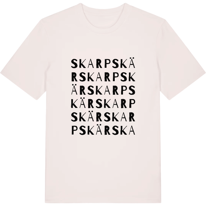 Skarpskär ordlek t-shirt – t-shirt från PinShirt