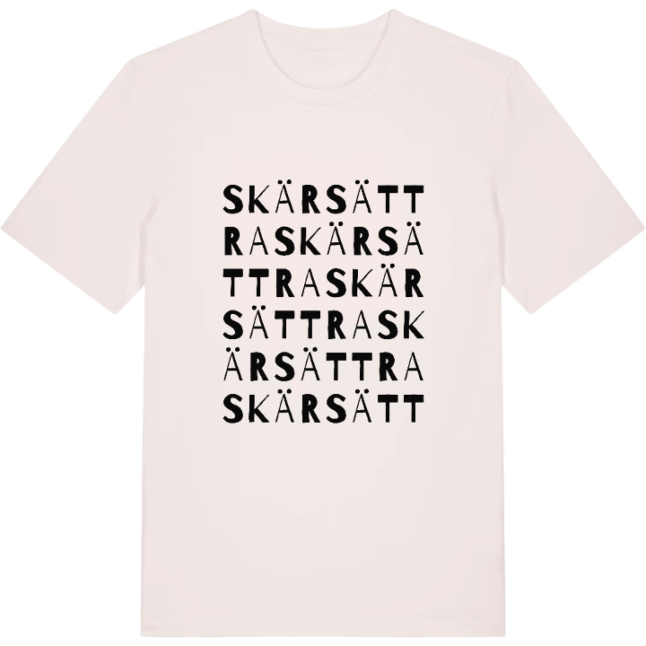 Skärsättra ordlek t-shirt – t-shirt från PinShirt
