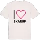 Jag älskar Skarup t-shirt stort tryck