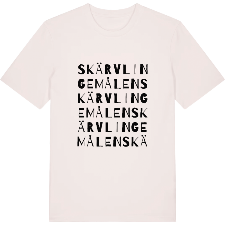 Skärvlingemålen ordlek t-shirt – t-shirt från PinShirt
