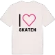 Jag älskar Skaten t-shirt stort tryck
