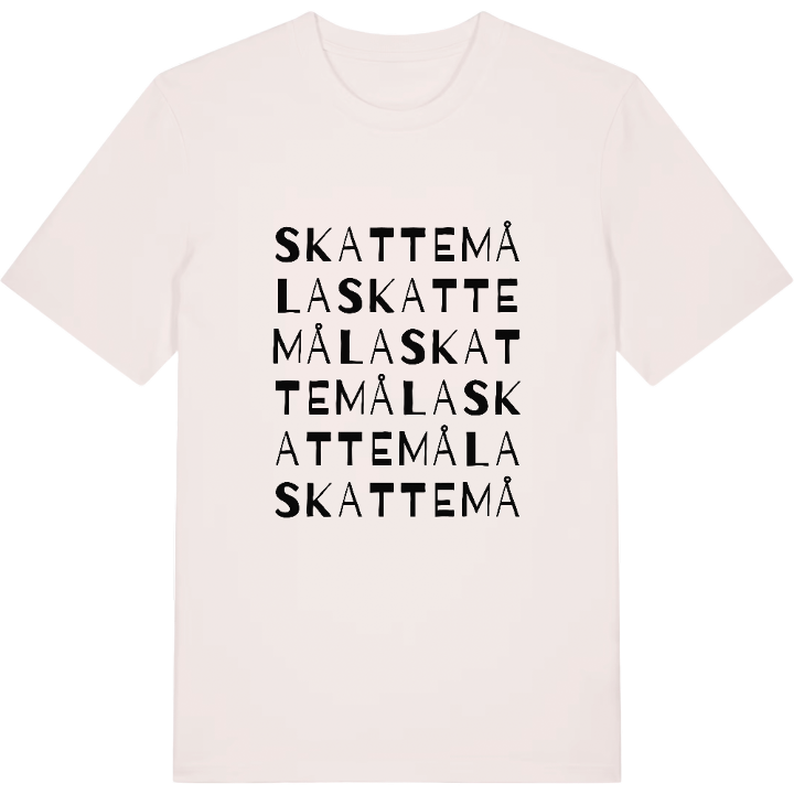 Skattemåla ordlek t-shirt – t-shirt från PinShirt