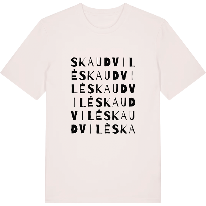 Skaudvilė ordlek t-shirt – t-shirt från PinShirt