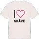 Jag älskar Skäve t-shirt stort tryck