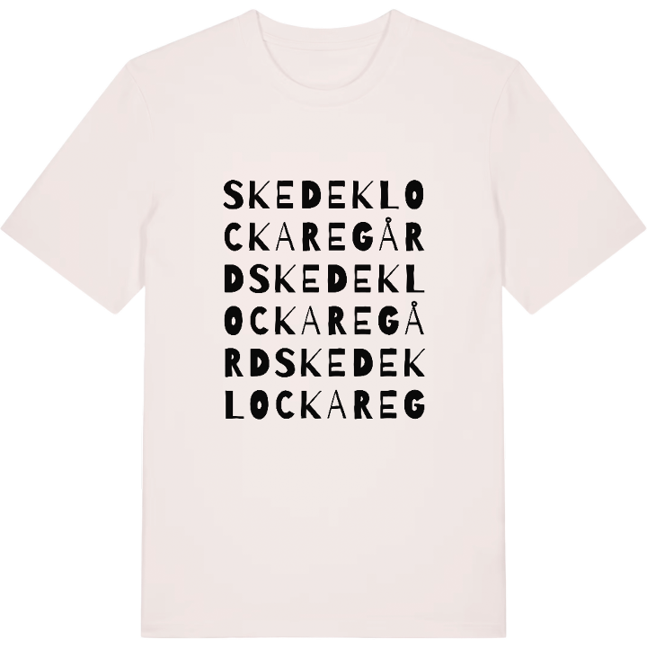 Skede Klockaregård ordlek t-shirt – t-shirt från PinShirt
