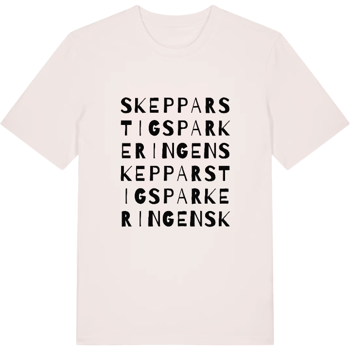 Skepparstigsparkeringen ordlek t-shirt – t-shirt från PinShirt