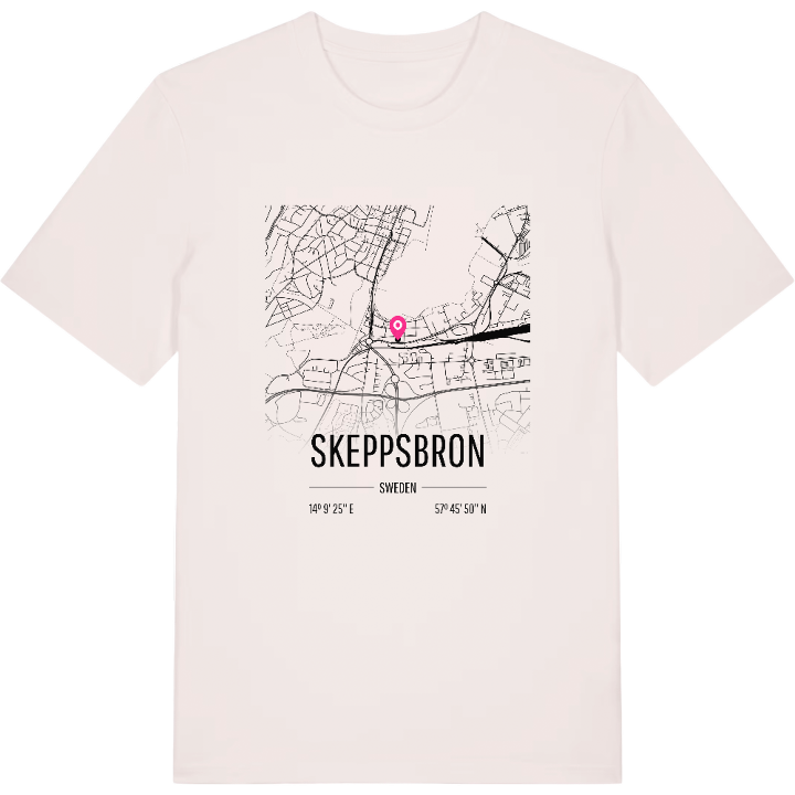 Skeppsbron karta t-shirt – t-shirt från PinShirt
