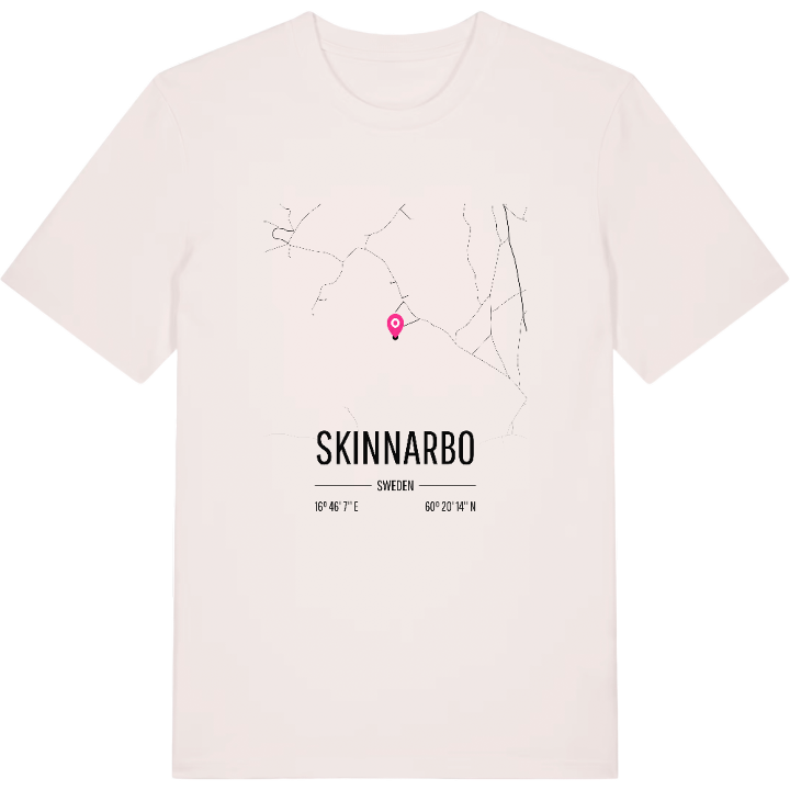 Skinnarbo karta t-shirt – t-shirt från PinShirt