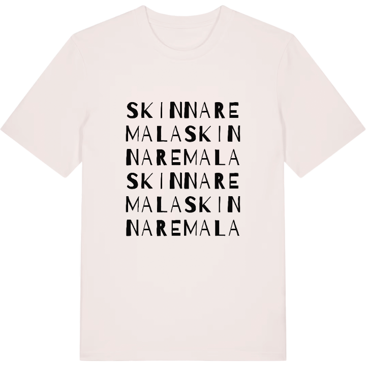 Skinnaremala ordlek t-shirt – t-shirt från PinShirt