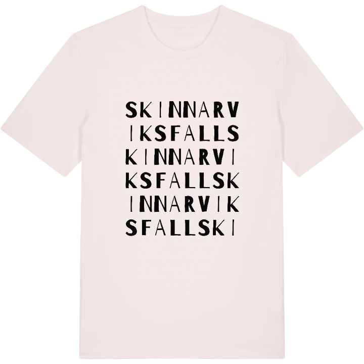 Skinnarviksfall ordlek t-shirt – t-shirt från PinShirt