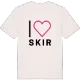 Jag älskar Skir t-shirt stort tryck