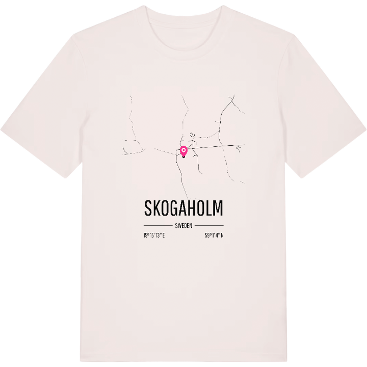 Skogaholm karta t-shirt – t-shirt från PinShirt