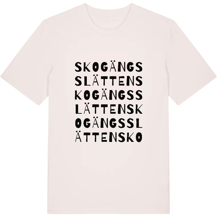 Skogängsslätten ordlek t-shirt – t-shirt från PinShirt