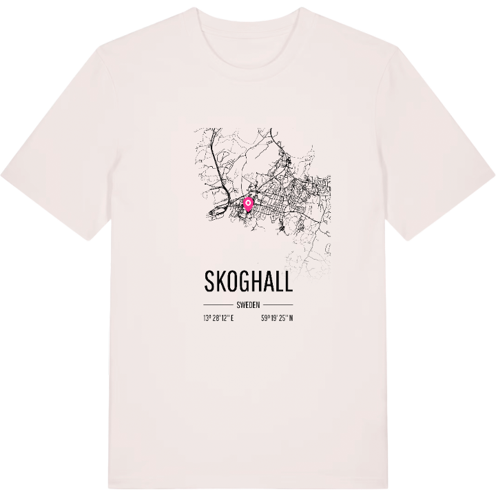 Skoghall karta t-shirt – t-shirt från PinShirt
