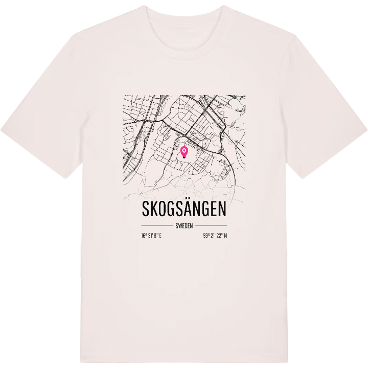 Skogsängen karta t-shirt – t-shirt från PinShirt