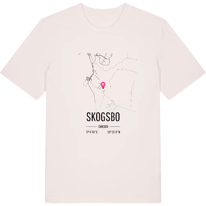 Skogsbo karta t-shirt – t-shirt från PinShirt