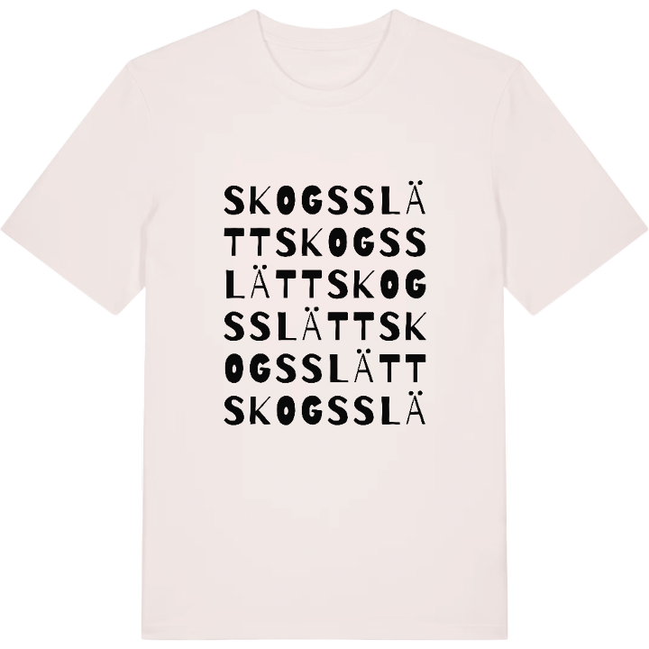 Skogsslätt ordlek t-shirt – t-shirt från PinShirt