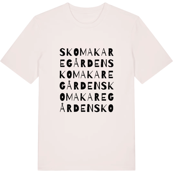 Skomakaregården ordlek t-shirt – t-shirt från PinShirt