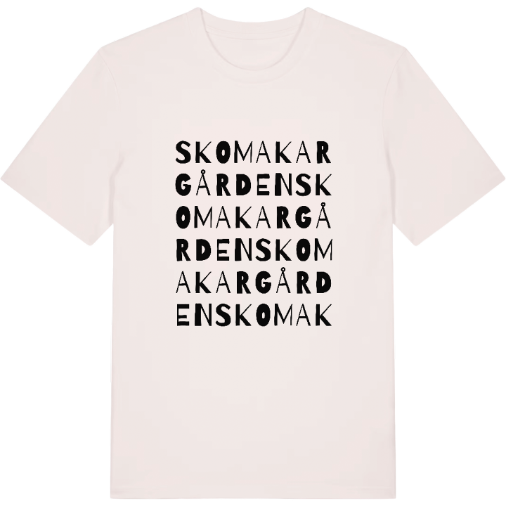 Skomakargården ordlek t-shirt – t-shirt från PinShirt