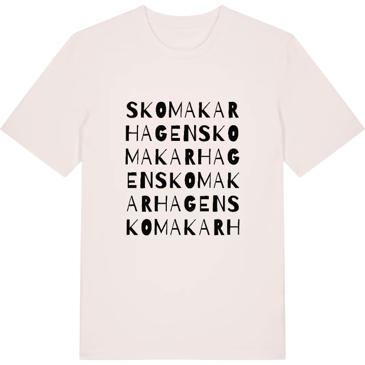 Skomakarhagen ordlek t-shirt – t-shirt från PinShirt