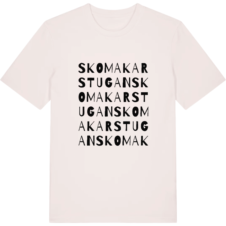 Skomakarstugan ordlek t-shirt – t-shirt från PinShirt