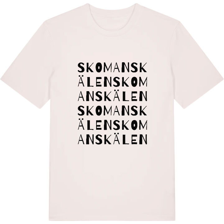 Skomanskälen ordlek t-shirt – t-shirt från PinShirt