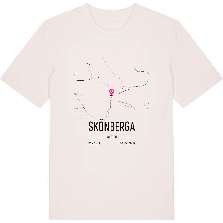 Skönberga karta t-shirt – t-shirt från PinShirt