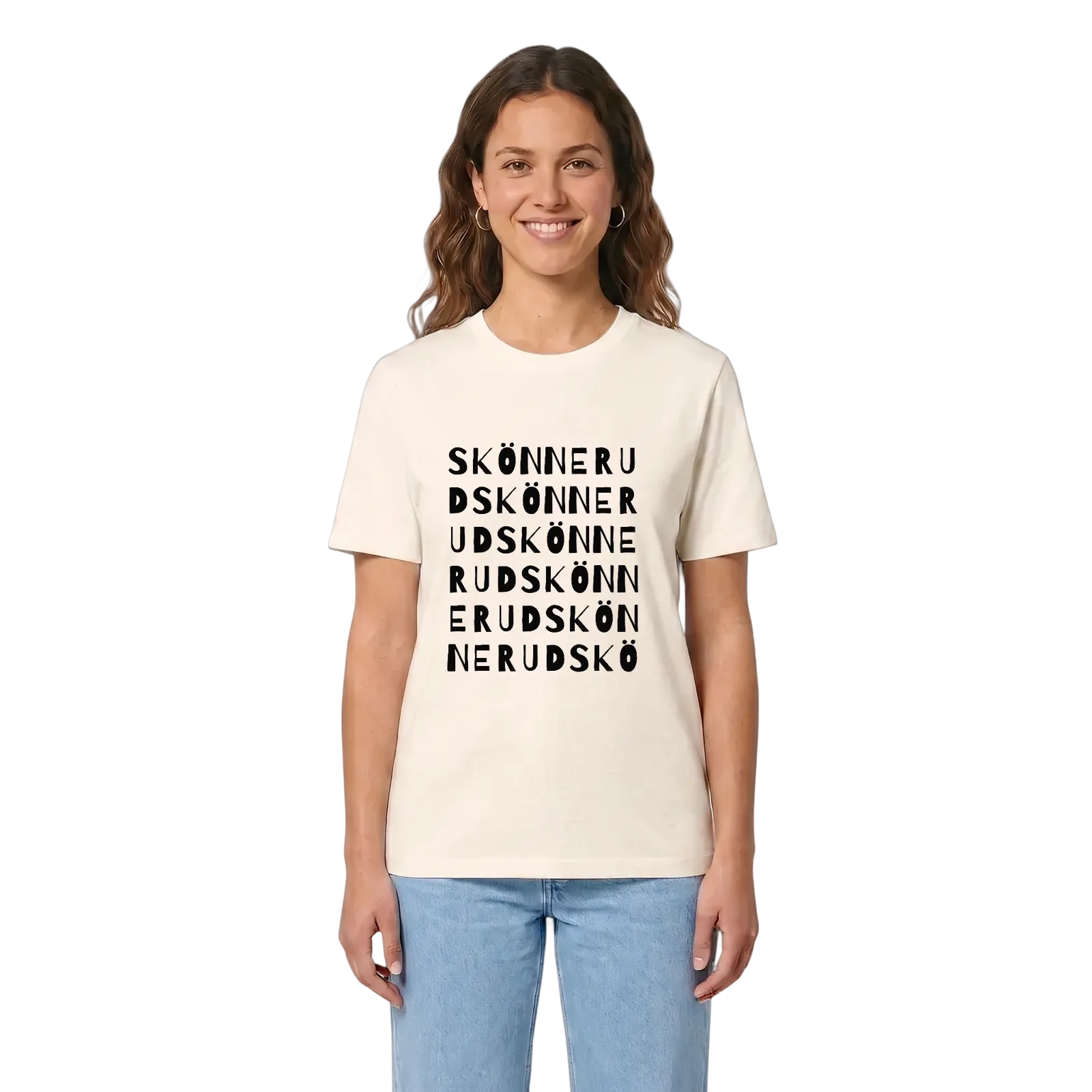 Skönnerud ordlek t-shirt – Vintage White, i miljö