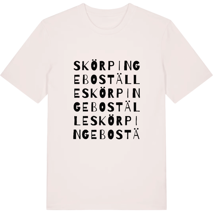 Skörpinge boställe ordlek t-shirt – t-shirt från PinShirt