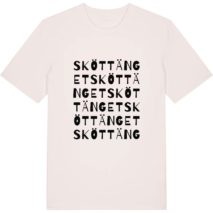 Sköttänget ordlek t-shirt – t-shirt från PinShirt