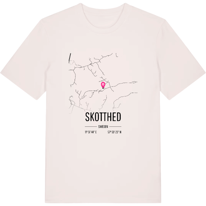 Skotthed karta t-shirt – t-shirt från PinShirt