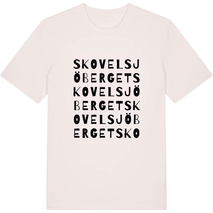 Skovelsjöberget ordlek t-shirt – t-shirt från PinShirt