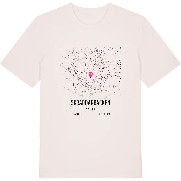 Skräddarbacken karta t-shirt – t-shirt från PinShirt