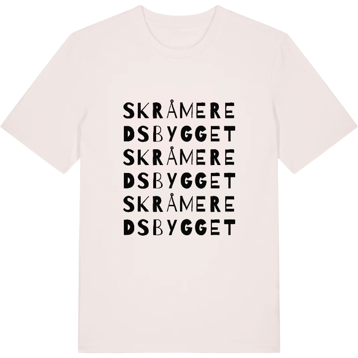 Skråmeredsbygget ordlek t-shirt – t-shirt från PinShirt