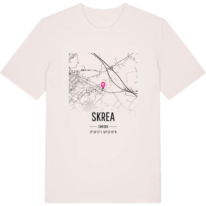 Skrea karta t-shirt – t-shirt från PinShirt