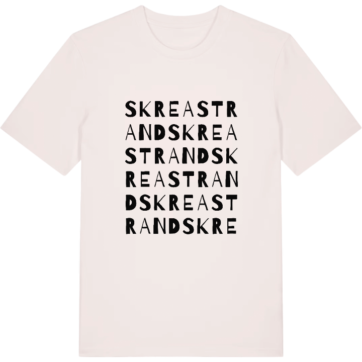 Skrea Strand ordlek t-shirt – t-shirt från PinShirt