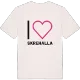 Jag älskar Skrehalla t-shirt stort tryck