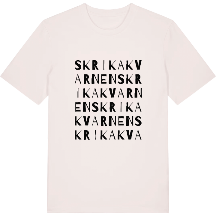 Skrikakvarnen ordlek t-shirt – t-shirt från PinShirt