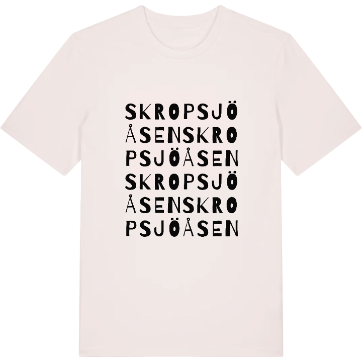 Skropsjöåsen ordlek t-shirt – t-shirt från PinShirt