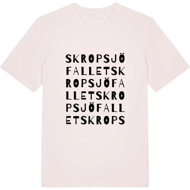 Skropsjöfallet ordlek t-shirt – t-shirt från PinShirt