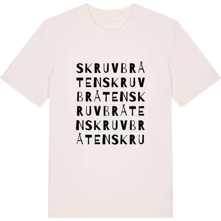 Skruvbråten ordlek t-shirt – t-shirt från PinShirt