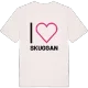 Jag älskar Skuggan t-shirt stort tryck