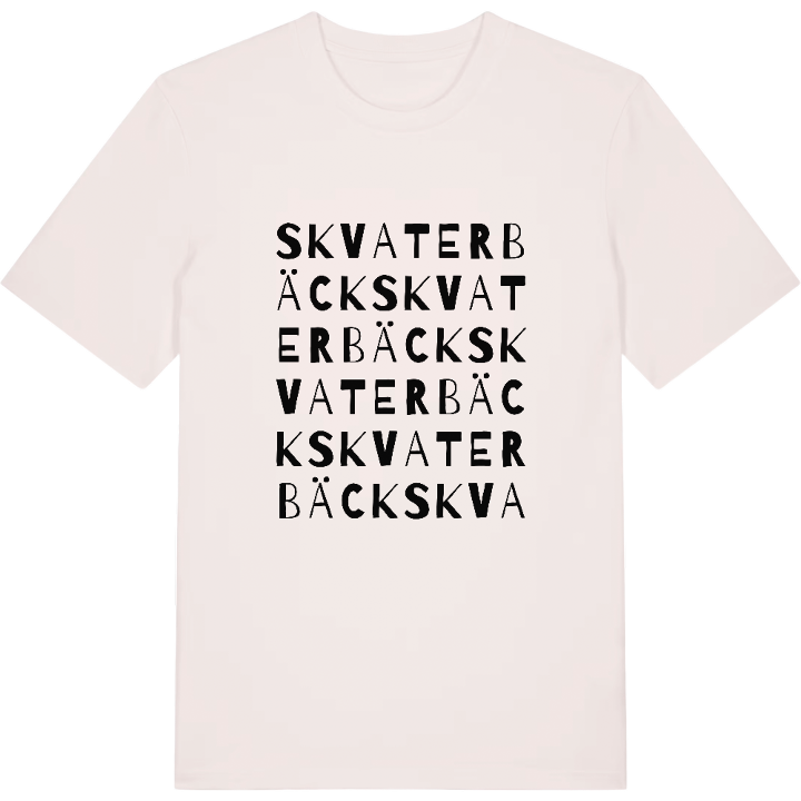Skvaterbäck ordlek t-shirt – t-shirt från PinShirt