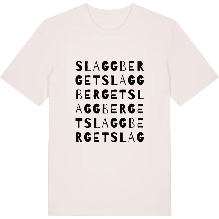 Slaggberget ordlek t-shirt – t-shirt från PinShirt