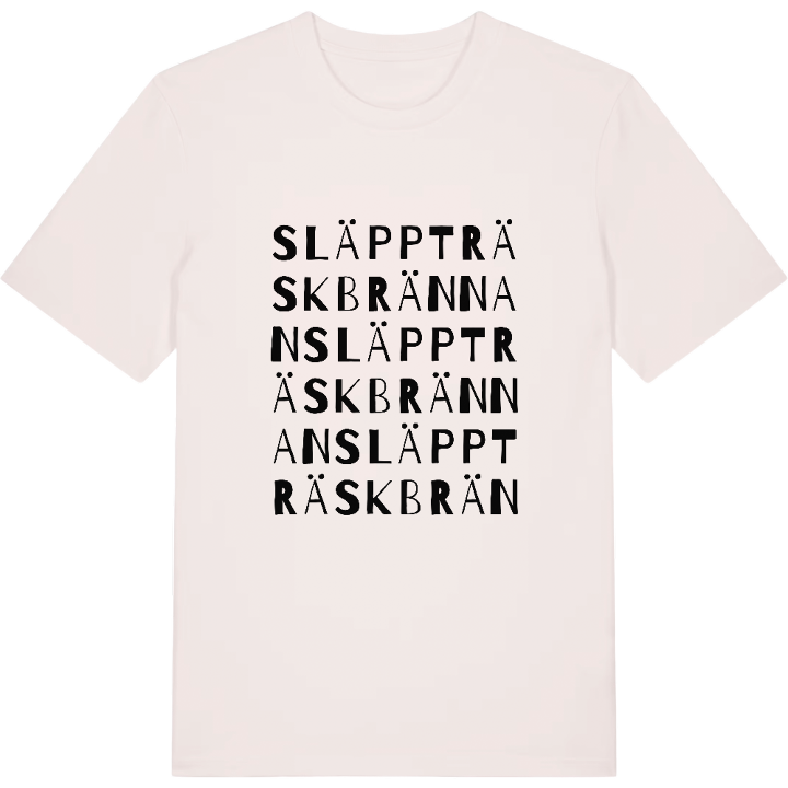 Släppträskbrännan ordlek t-shirt – t-shirt från PinShirt