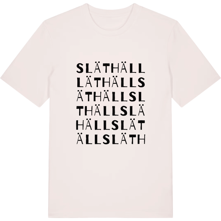 Släthäll ordlek t-shirt – t-shirt från PinShirt